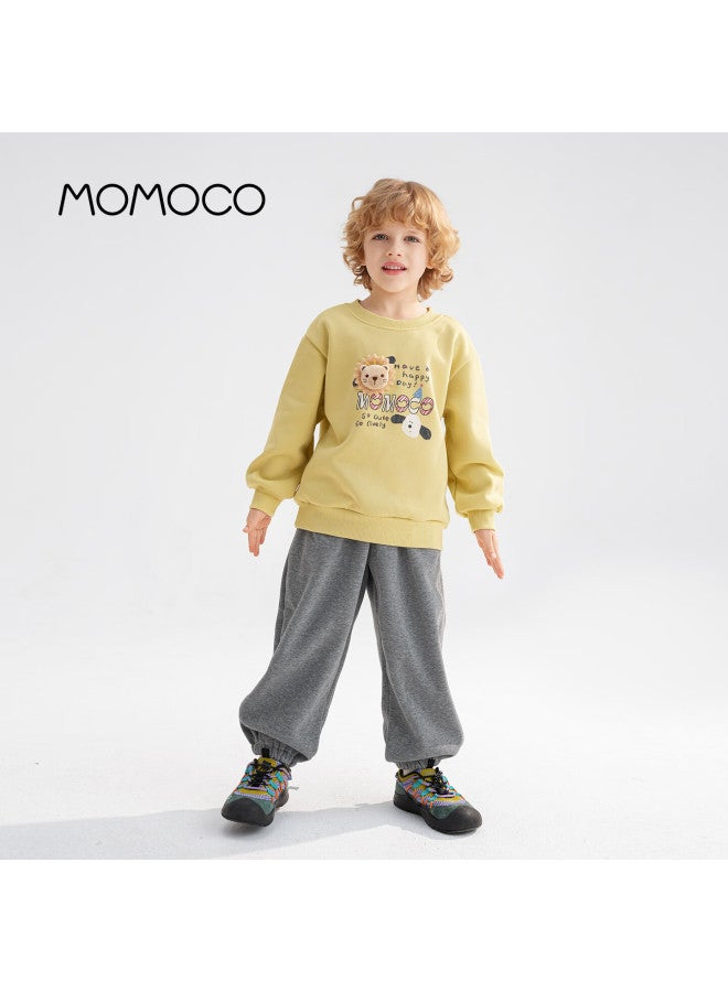 Momoco Boys' Pants  Winter Kids' Trendy Casual Pants Heather Gray Size 105 - Image 3