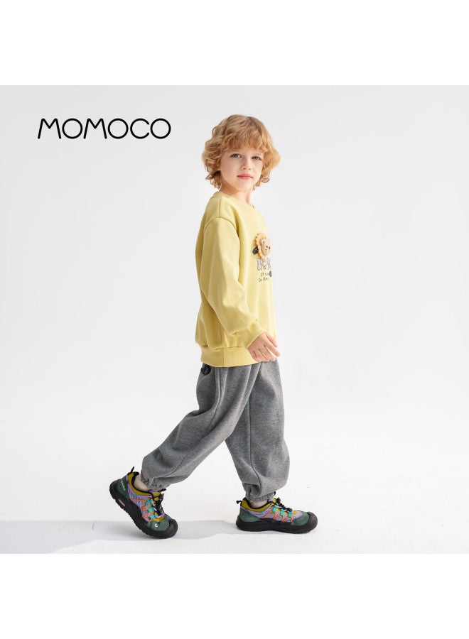 Momoco Boys' Pants  Winter Kids' Trendy Casual Pants Heather Gray Size 105 - Image 4