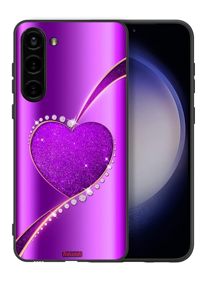 Tolwak Samsung Galaxy S23 Plus 5G Protective Case Cover Glitter Heart - Image 2