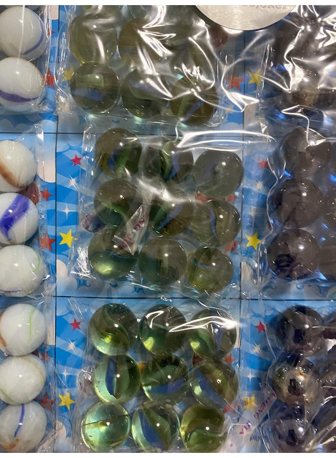 JACKAROOJOKER Other Glass Marbles Assorted 180 pcs - Marble Game - 3+ - Image 4