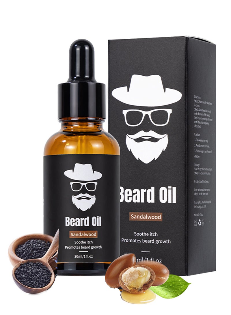 Splendors Beard Oil For Men Beard Growth Oil Facial Hair Treatment Natural Extracts Beard Softener And Care-Strengthens Moisturizes Beard 30ml Male Beard Gift  - Image 1