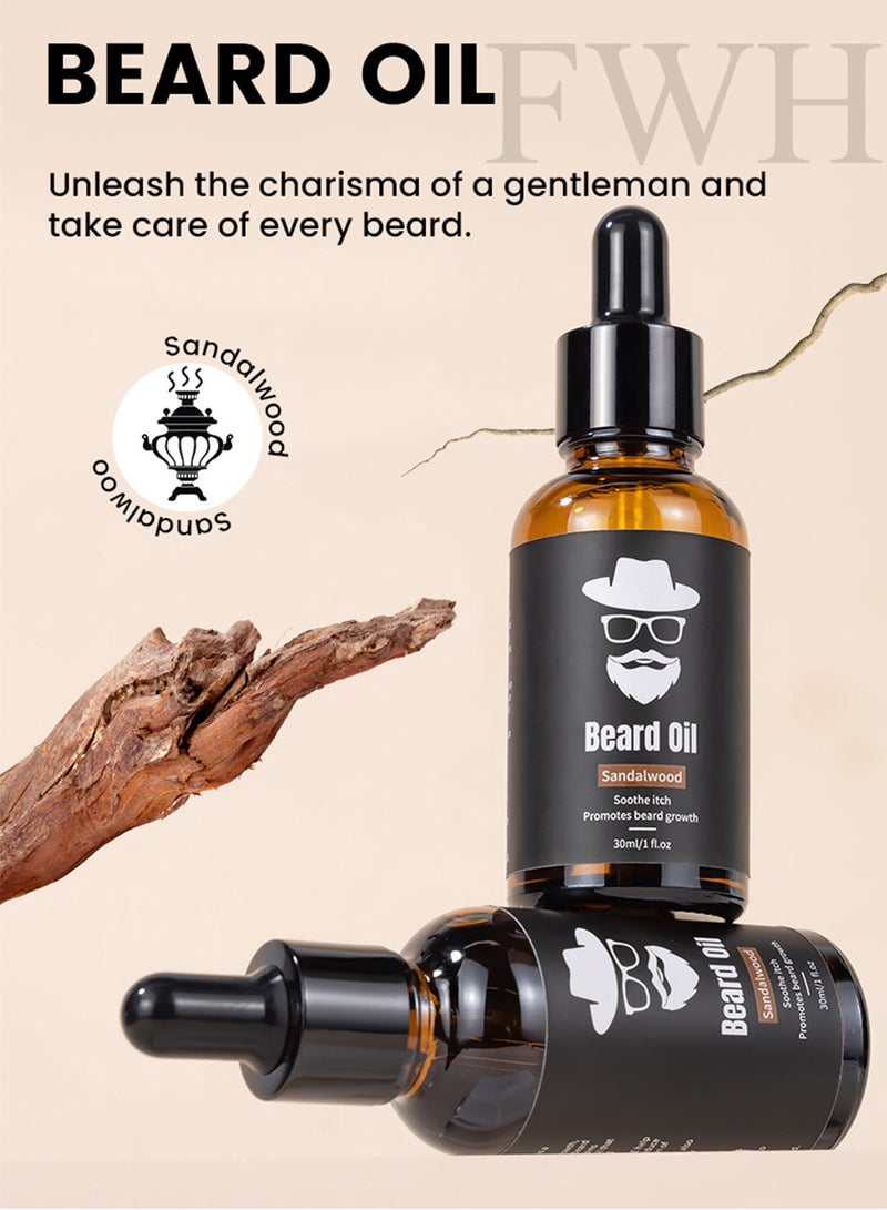 Splendors Beard Oil For Men Beard Growth Oil Facial Hair Treatment Natural Extracts Beard Softener And Care-Strengthens Moisturizes Beard 30ml Male Beard Gift  - Image 2