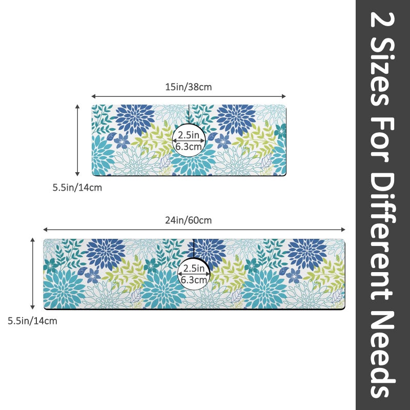yrhsnclsdg 24" X 5.5" Kitchen Sink Splash Guard Faucet Mat Flora Super Absorbent Fast Drying Faucet Guard & Draining Mat Sink Splash Guard Behind Faucet for Kitchen, Bathroom - Image 2