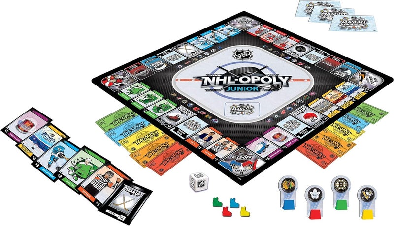 MasterPieces NHL Opoly Junior Board Game For 24 Players Ages 6 - Image 3