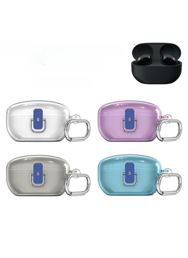 Generic - Applicable To For SonyFor SonyWF-1000XM5 Bluetooth Headset Protective Cover Switch Storage Transparent Drop-resistant Shell-Color:Transparent-Model:D42 - Image 1