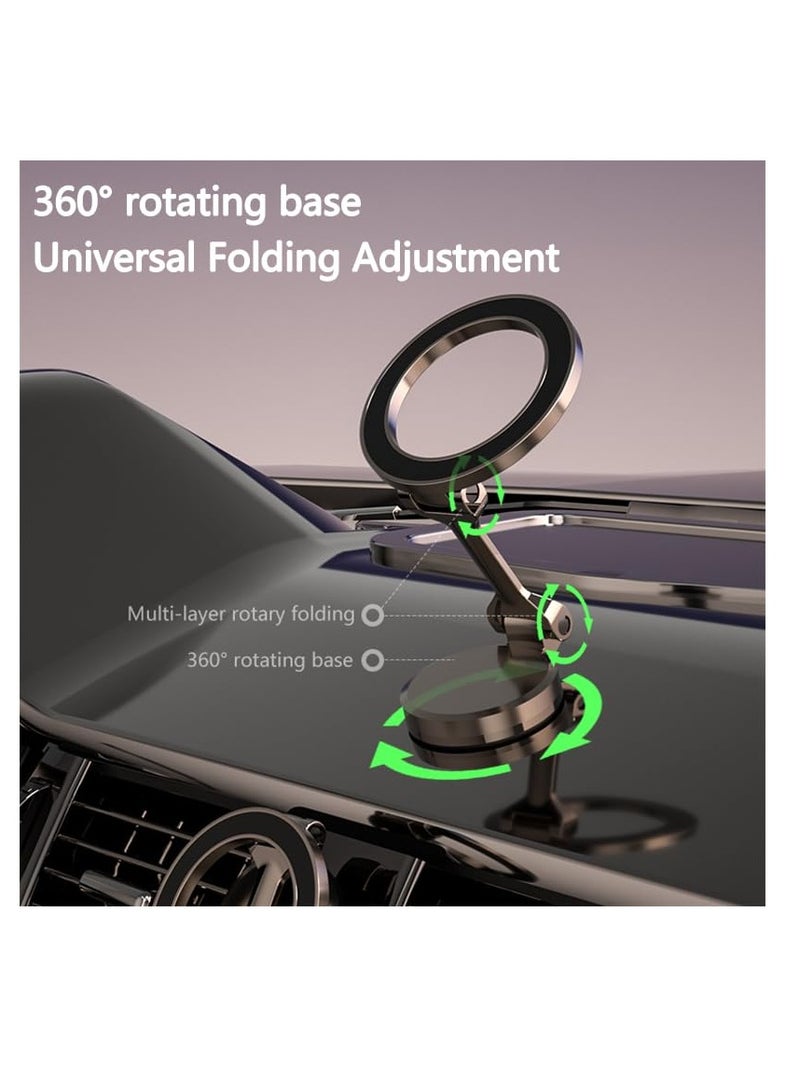 Excefore Magnetic Car Phone Holder, Air Vent Magnetic Charger Car Mount,  Adjustable Phone Mount for Car, Suitable for iPhone 14/13/12 Pro Max Plus Mini& MagSafe Case (Grey) - Image 5