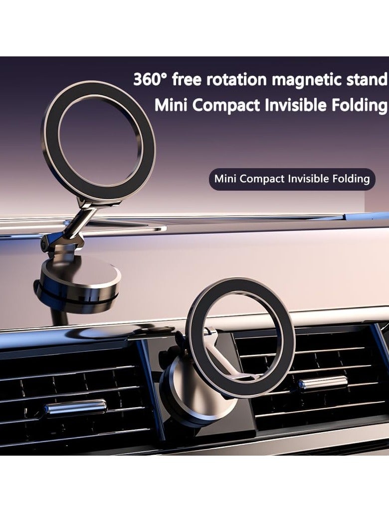 Excefore Magnetic Car Phone Holder, Air Vent Magnetic Charger Car Mount,  Adjustable Phone Mount for Car, Suitable for iPhone 14/13/12 Pro Max Plus Mini& MagSafe Case (Grey) - Image 2