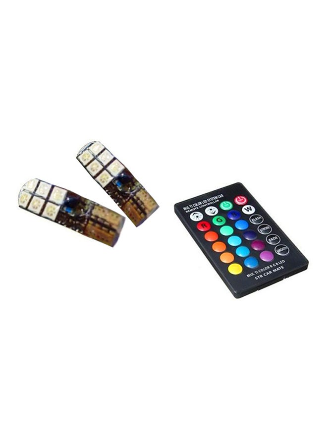 2-Piece T10 LED Bulb With Remote Control - Image 1