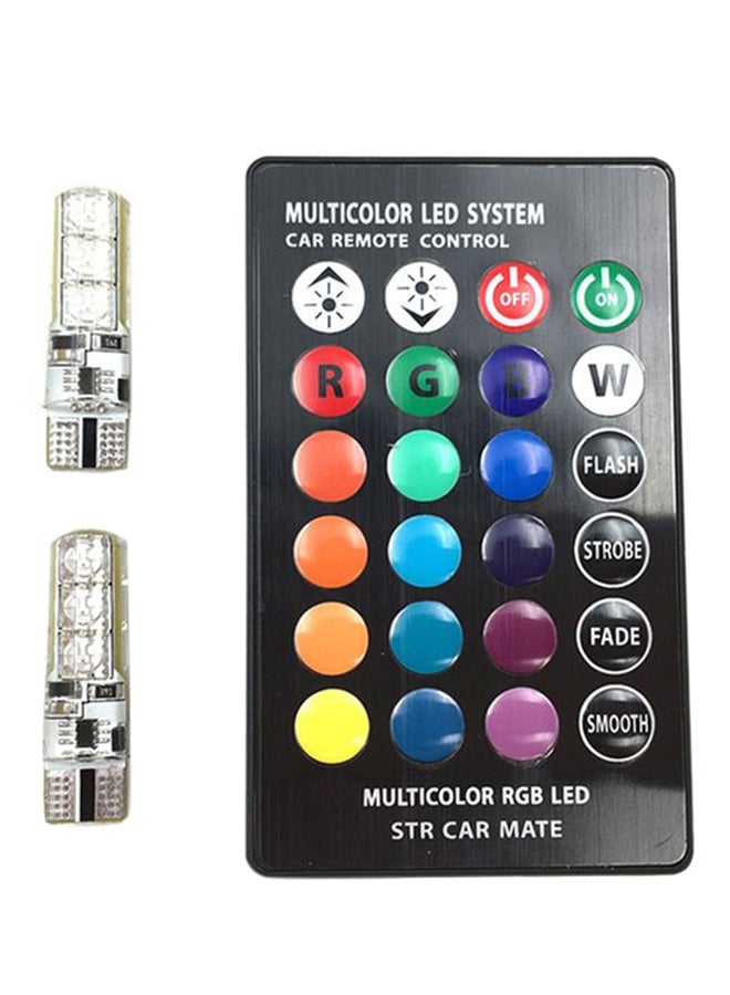 2-Piece T10 LED Bulb With Remote Control - Image 3