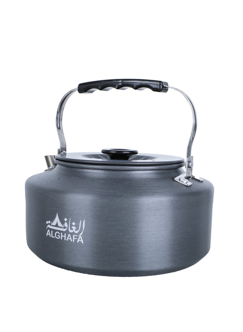 ALGHAFA ALGhafa, teapot for camping, aluminum teapot for camping and hiking,  Gray colour, 1.6 liter capacity  - Image 2