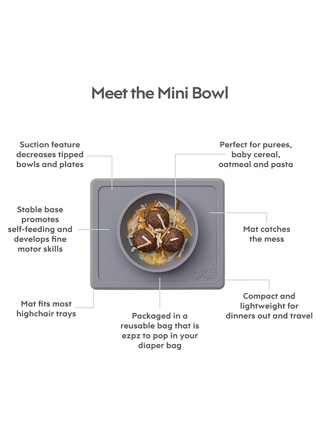 ezpz Mini Bowl - Gray - Image 3