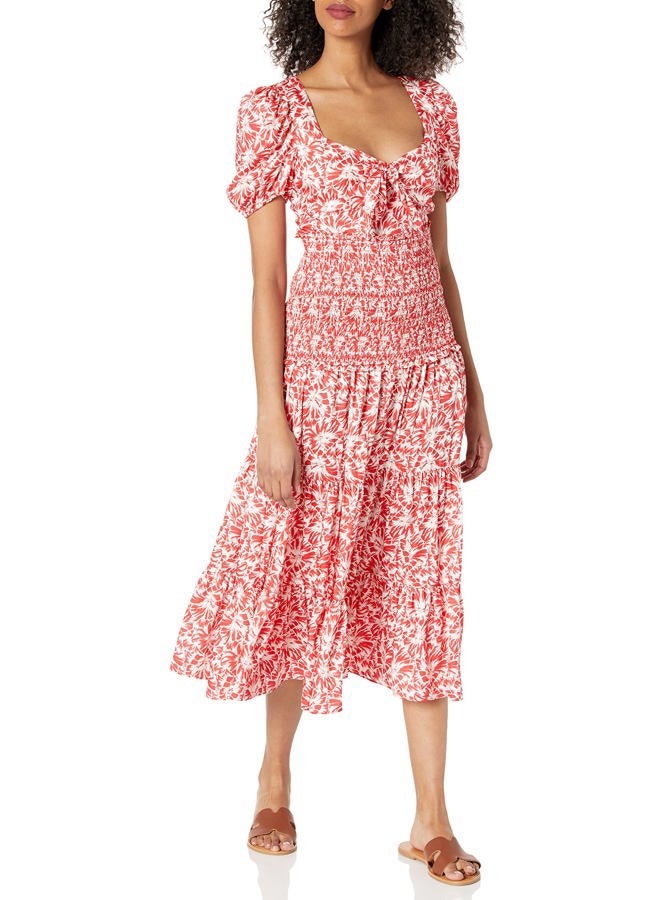 Likely Women's Avra Dress, Bittersweet/White, 0, Bittersweet/White, 0 - Image 1