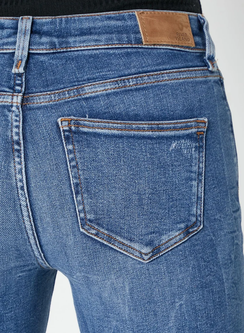 River Island Petite Amelie Ripped Jeans