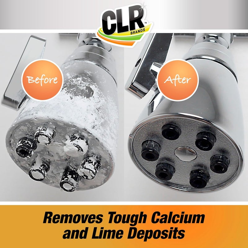 CLR Calcium, Lime & Rust Remover, Blasts Calcium, Dissolves Lime Deposits, Zaps Stubborn Rust Stains and Hard Water Deposits, 80 Ounce Bottle - Image 3