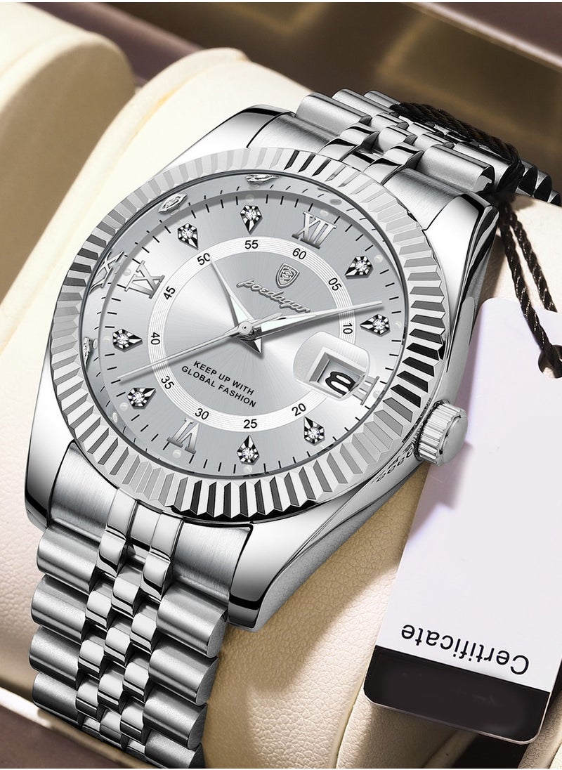 POEDAGAR - Waterproof Luminous Men's Watch Quartz- 40mm - Image 1