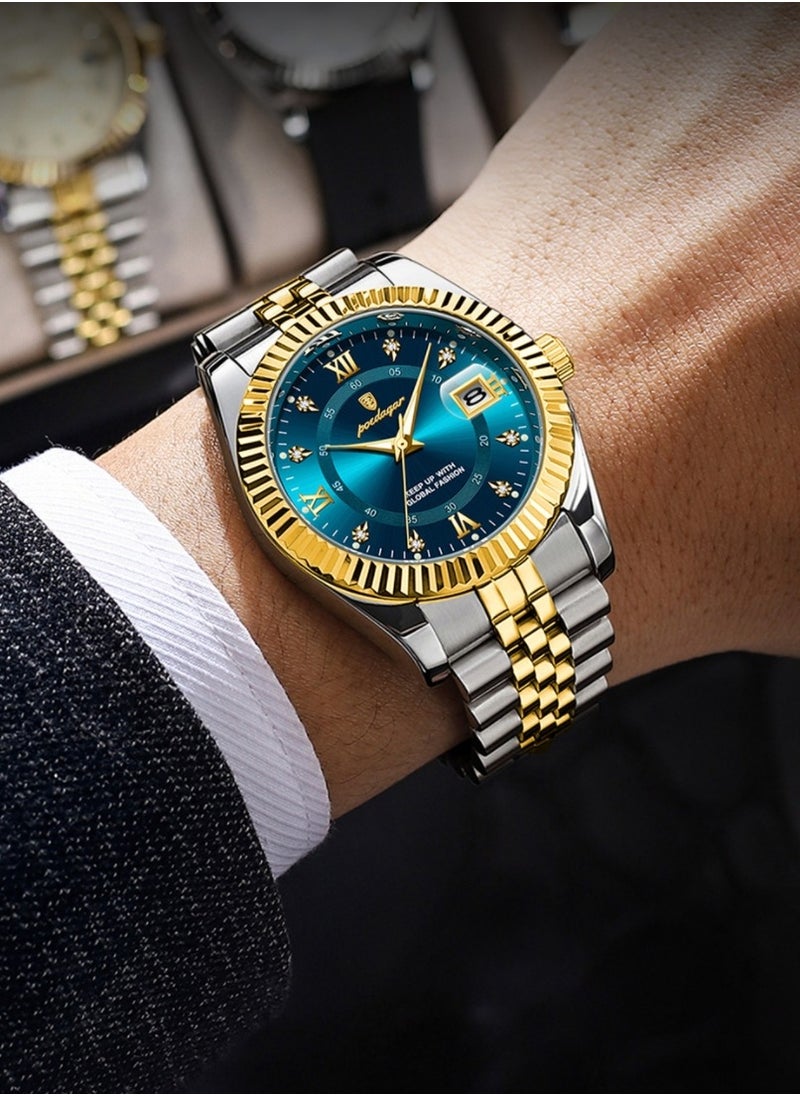POEDAGAR - Waterproof Luminous Men's Watch Quartz- 40mm - Image 1