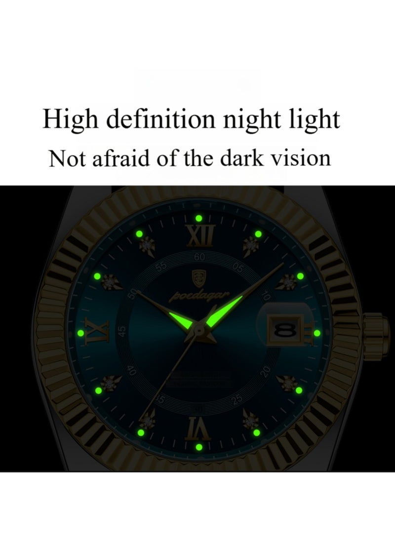 POEDAGAR - Waterproof Luminous Men's Watch Quartz- 40mm - Image 1