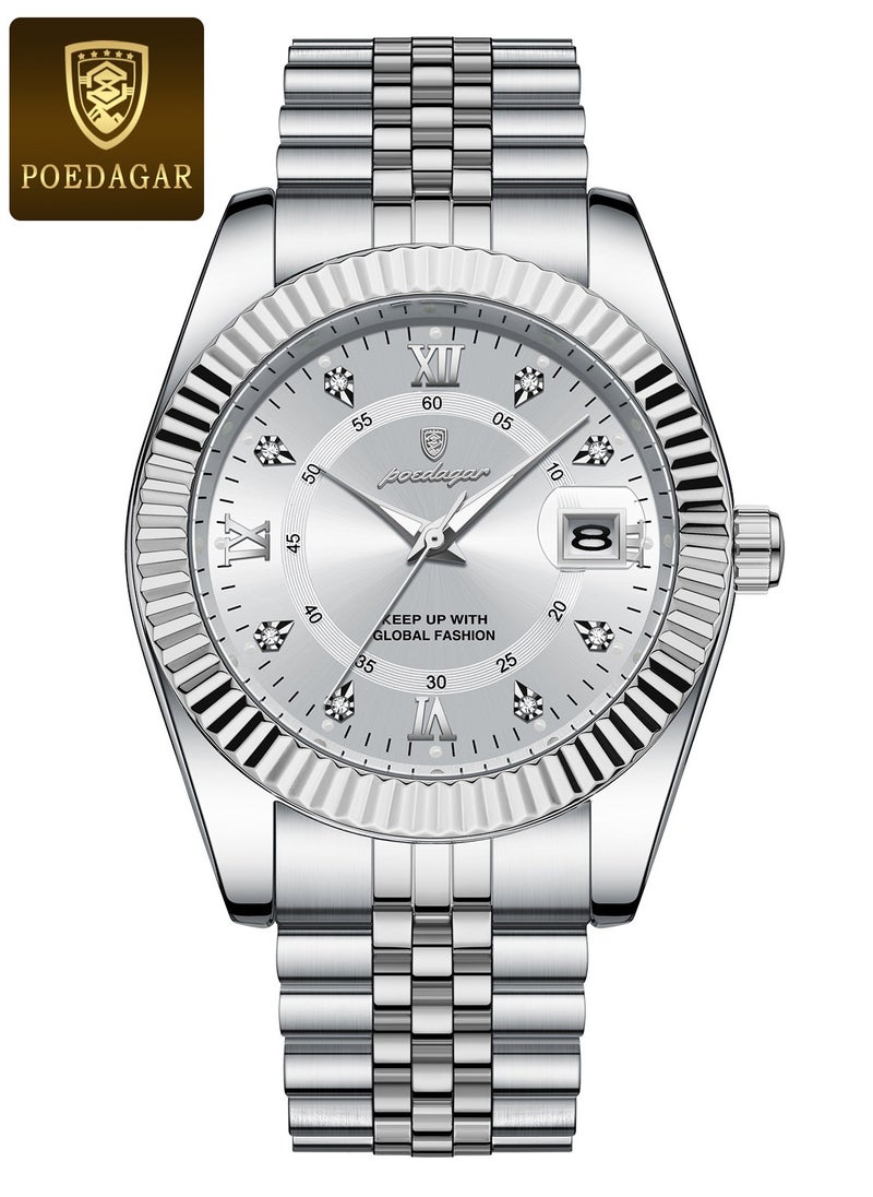 POEDAGAR - Waterproof Luminous Men's Watch Quartz- 40mm - Image 1
