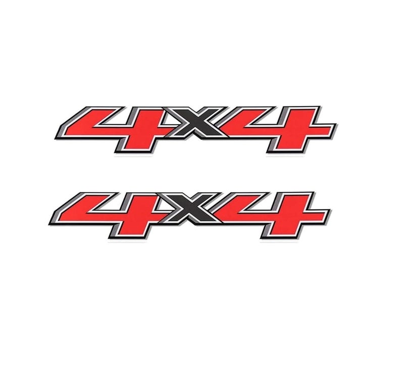 YARAKETA Set of 2 PCS 4x4 Decals Stickers Compatible with 2014-2018 Chevy Silverado Sierra Truck Pickup Bedside,Truck Emblems, Auto Decoration Accessories Emblem - Image 1