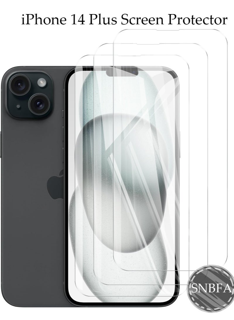 SNBFA 3pcs فون 14 زائد حامي الشاشة ، 9H تشديد الزجاج حامي الشاشة فون 14 زائد ، حالة ودية ، سهلة التركيب ، ومكافحة كشط الفيلم - Image 1