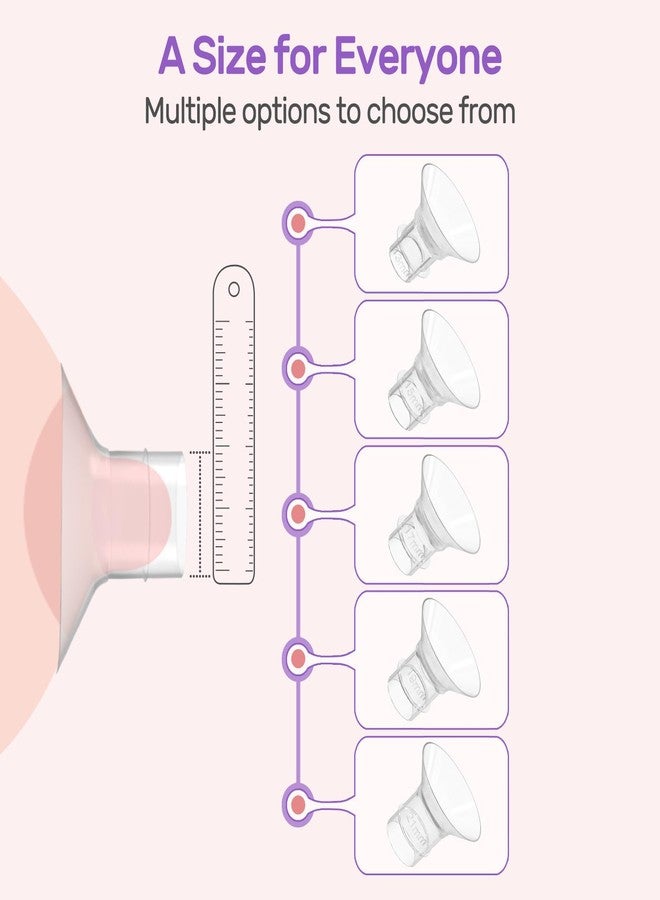 Zbdroxygen 4Pcs Flange Insert for Breast Pump, Accessories, Manual Breast Pump for Feeding Mothers, Nipple Swelling Relief, Easy Cleaning, New Mothers - Image 3