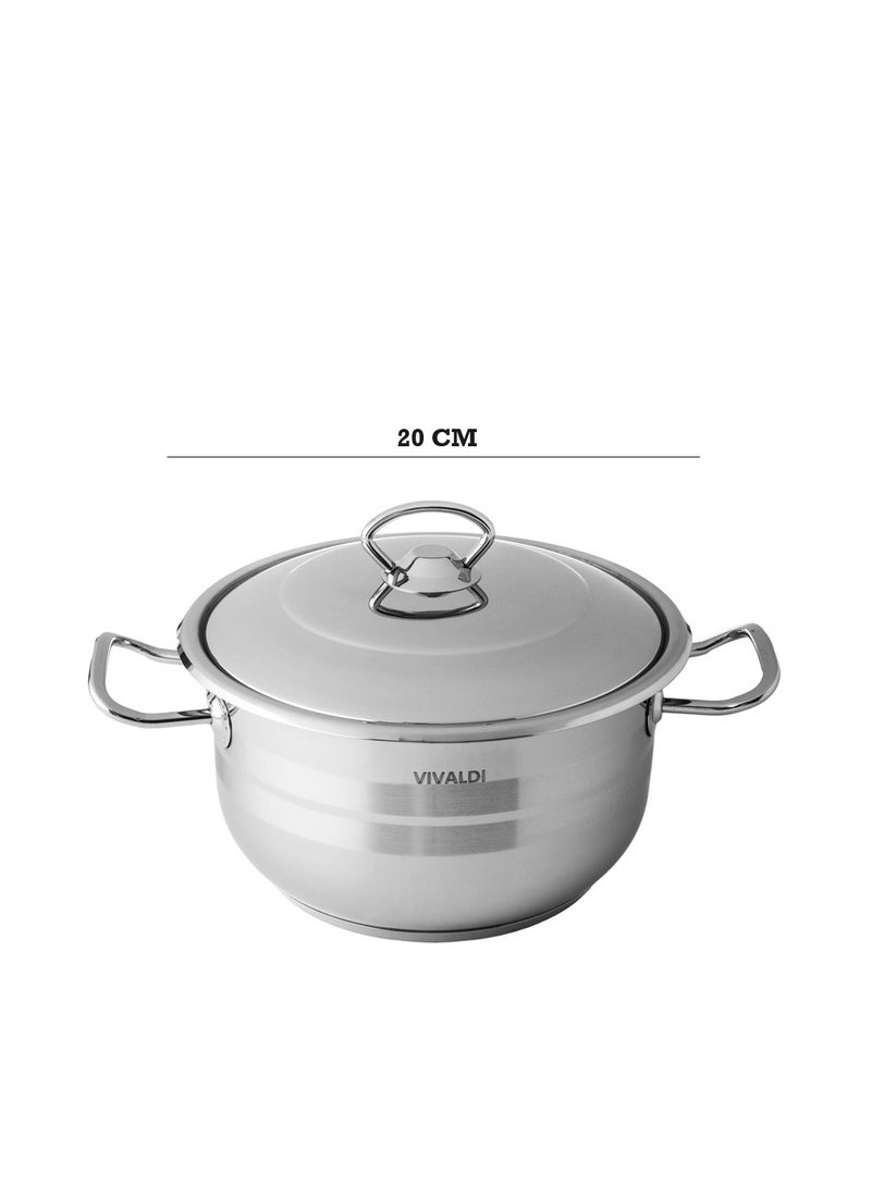 VIVALDI High Quality Turkish Stainless Steel Pot - Turkish Stainless Steel Pot In Multiple Sizes - Image 3