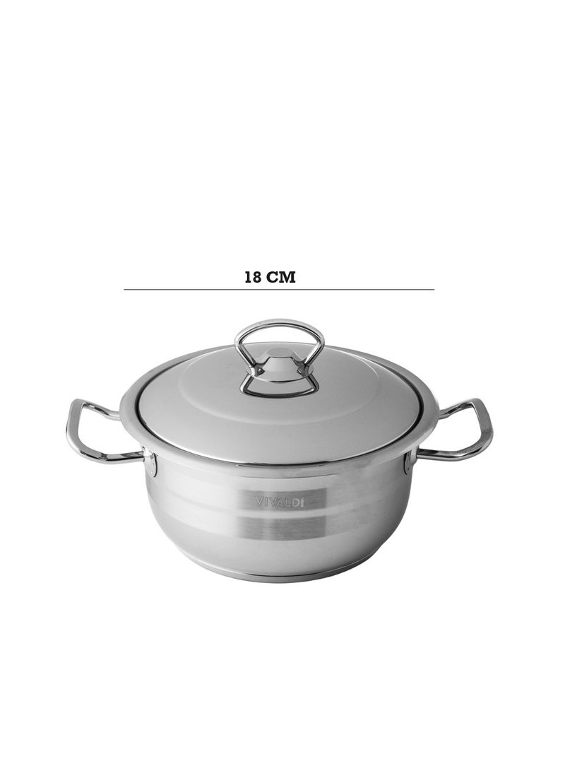 VIVALDI High Quality Turkish Stainless Steel Pot - Turkish Stainless Steel Pot In Multiple Sizes - Image 1