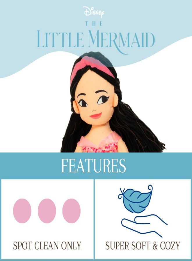 FRANCO Disney's The Little Mermaid Live Action Movie Mala Bedding Super Soft Plush Cuddle Pillow Buddy, (Official Licensed Disney Product) - Image 4