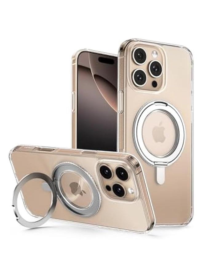Generic iPhone 16 Pro Max Case MagSafe (MagU), Innovative 360° Magnetic Ring Stand, MIL-Grade Protection, Anti-Scratch, Camera Protective Clear Cover, Ultra Slim for iPhone 16 Pro Max 6.9 Accessories  - Image 1