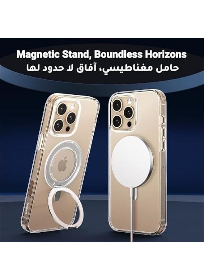 Generic iPhone 16 Pro Max Case MagSafe (MagU), Innovative 360° Magnetic Ring Stand, MIL-Grade Protection, Anti-Scratch, Camera Protective Clear Cover, Ultra Slim for iPhone 16 Pro Max 6.9 Accessories  - Image 3