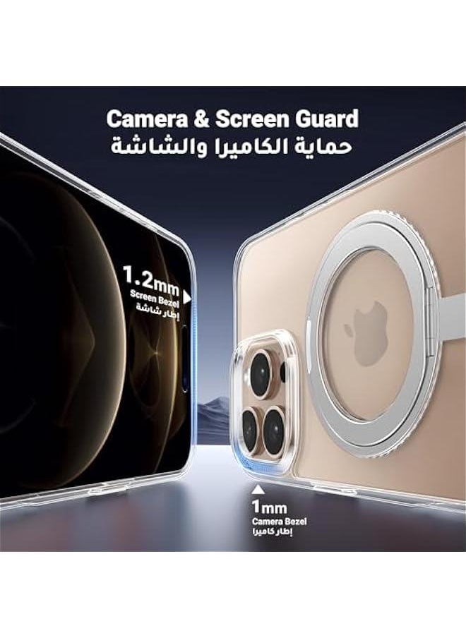 Generic iPhone 16 Pro Max Case MagSafe (MagU), Innovative 360° Magnetic Ring Stand, MIL-Grade Protection, Anti-Scratch, Camera Protective Clear Cover, Ultra Slim for iPhone 16 Pro Max 6.9 Accessories  - Image 5