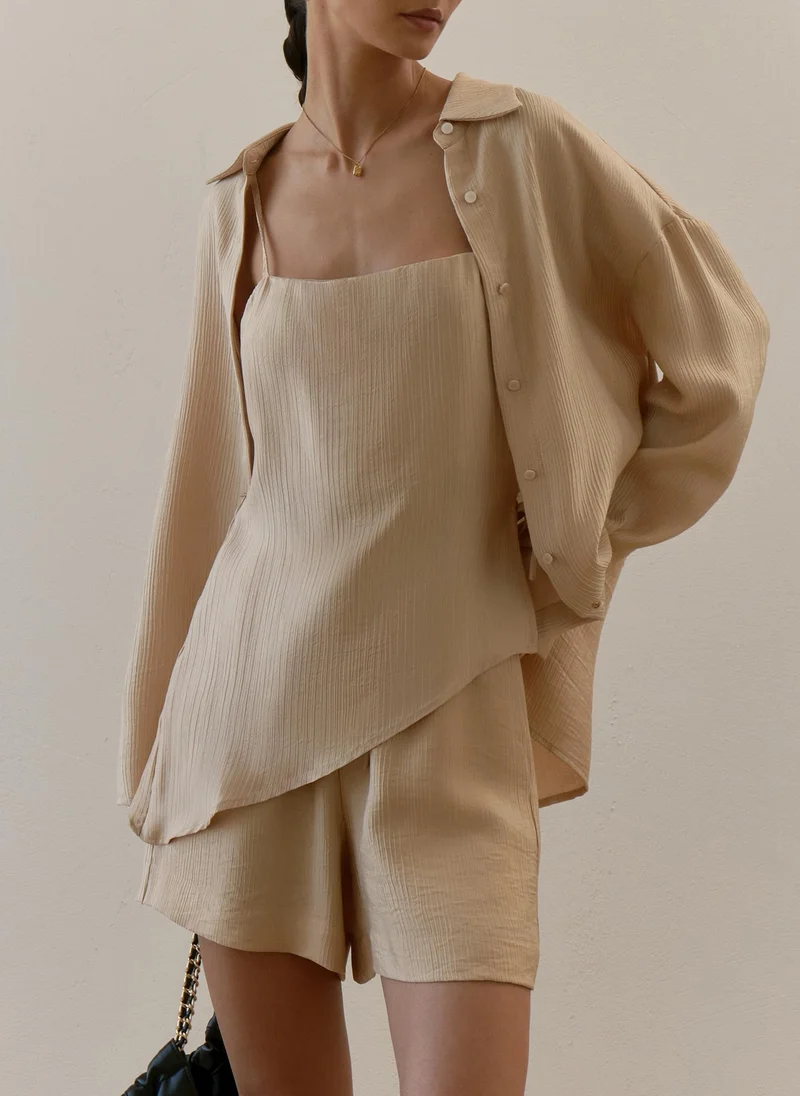 Lichi Shirt in textured fabric