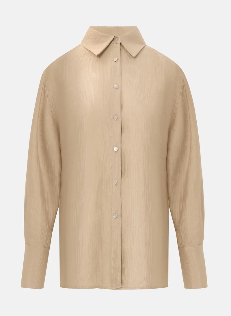 ليتشي قميص من قماش منسوج