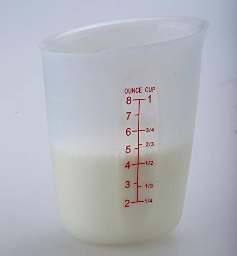 Szxc Silicone Flexible Measuring Cups Set for Epoxy Resin, Butter, Chocolate & More - 2 Cup + 1 Cup - Melt Stir Squeeze & Pour - BPA Free - Dishwasher Safe - Standard & Metric Measurment Markings - Image 4