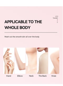 MOOYAM Bikini Area Exfoliator, Turmeric and Kojic Brightening Body Scrub for Ingrown Hair Treatment – Exfoliating Bump Eraser for Inner Thighs, Bikini Line, and Armpits (5.29 oz)  - Image 5