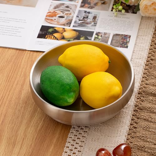 CM CHIC MONDAY 7.4 Inch Large Decorative Bowl for Entryway Table, Key Holder, Home Decor, Catch All (Silver) - Image 5