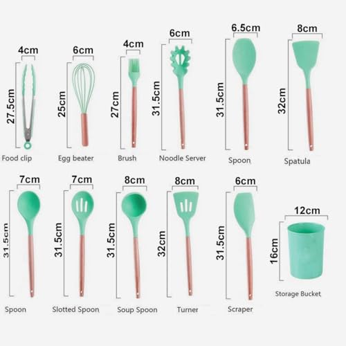 ZUNBELLA Stainless Steel 5 Piece Serving Spoons Set(1 Flat Spoon,1 Square Spoon, 1 Deep Spoon for Liquid Food, 2 Spoons for Frying) with Hanger Kitchen Tool Set (Black, Red) - Image 3