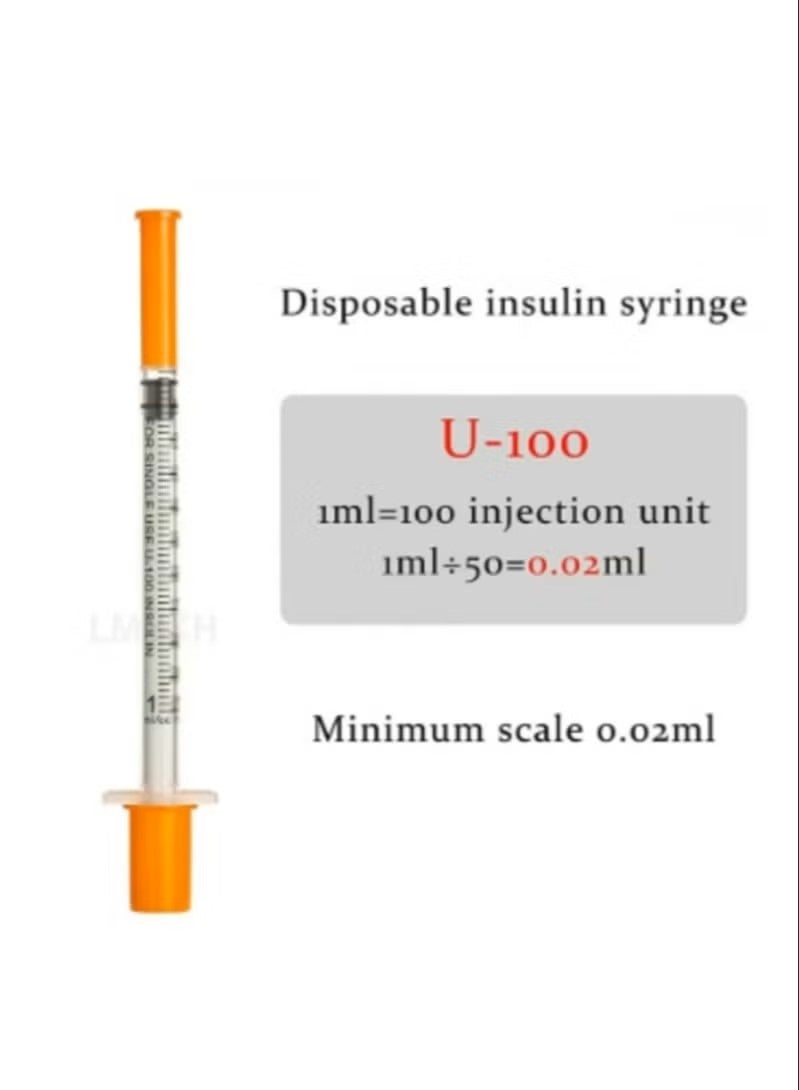 BD Micro Fine Plus, Insulin Syringe size1ml- 6mm box/100 - Image 3