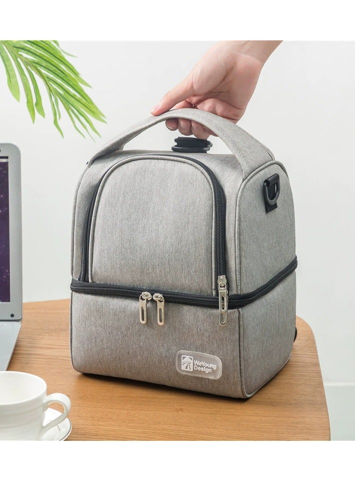 Double layer design nsulation Fabric Multi-Functional Large Capacity Diaper Bag - Image 2