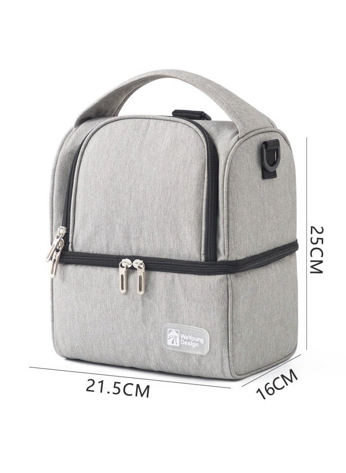 Double layer design nsulation Fabric Multi-Functional Large Capacity Diaper Bag - Image 3