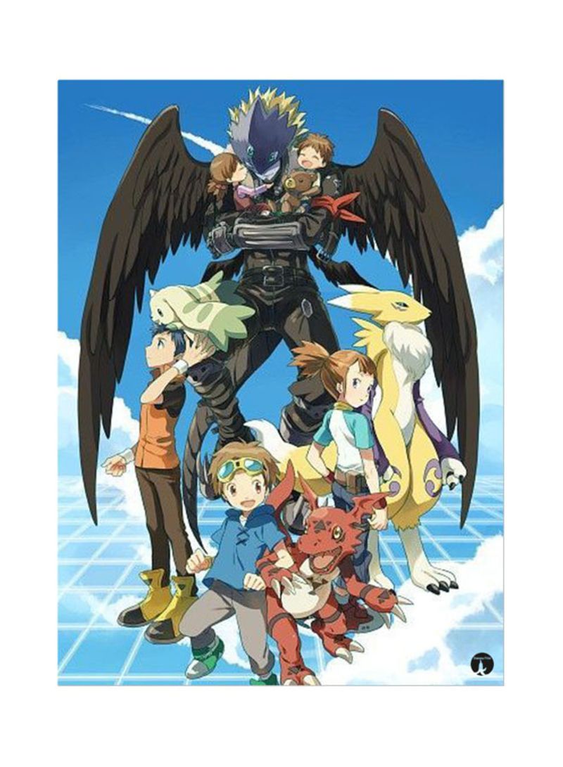 The Anime Digimon Mouse Pad Blue/Black