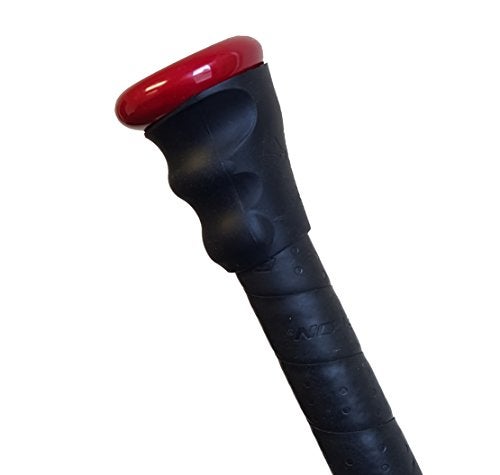 Grip-N-Rip Grip N Rip TRIGGER Baseball/Softball Bat Grip Ergonomic Asymmetrical Design for Enhanced Comfort & Control Features Grooves for Finger Placement, Smooth Palm Relief (Black) - Image 3
