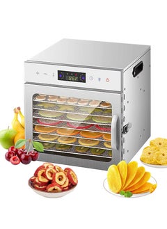 ET-LIFE Food Dehydrator, 8 Stainless Steel Trays Dehydrators for Food and Jerky, Herbs, Fruit, Dehydrator Machine with Digital Timer and Temperature Control, Overheat Protection, Recipe Book Included  - Image 1