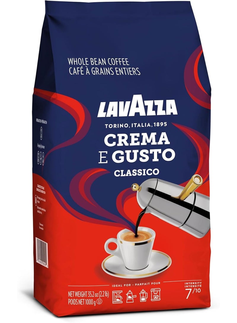 Lavazza Crema E Gusto Classico Coffee Beans 1000g - Image 1