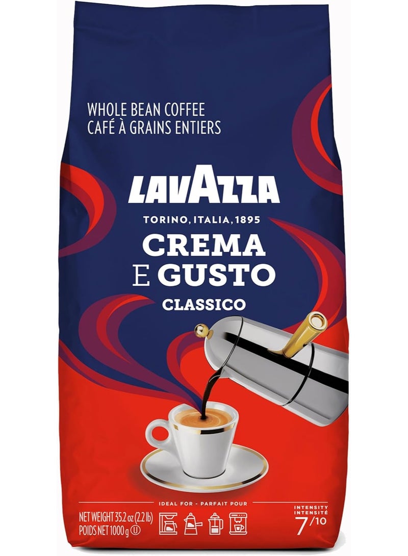 Lavazza Crema E Gusto Classico Coffee Beans 1000g - Image 2