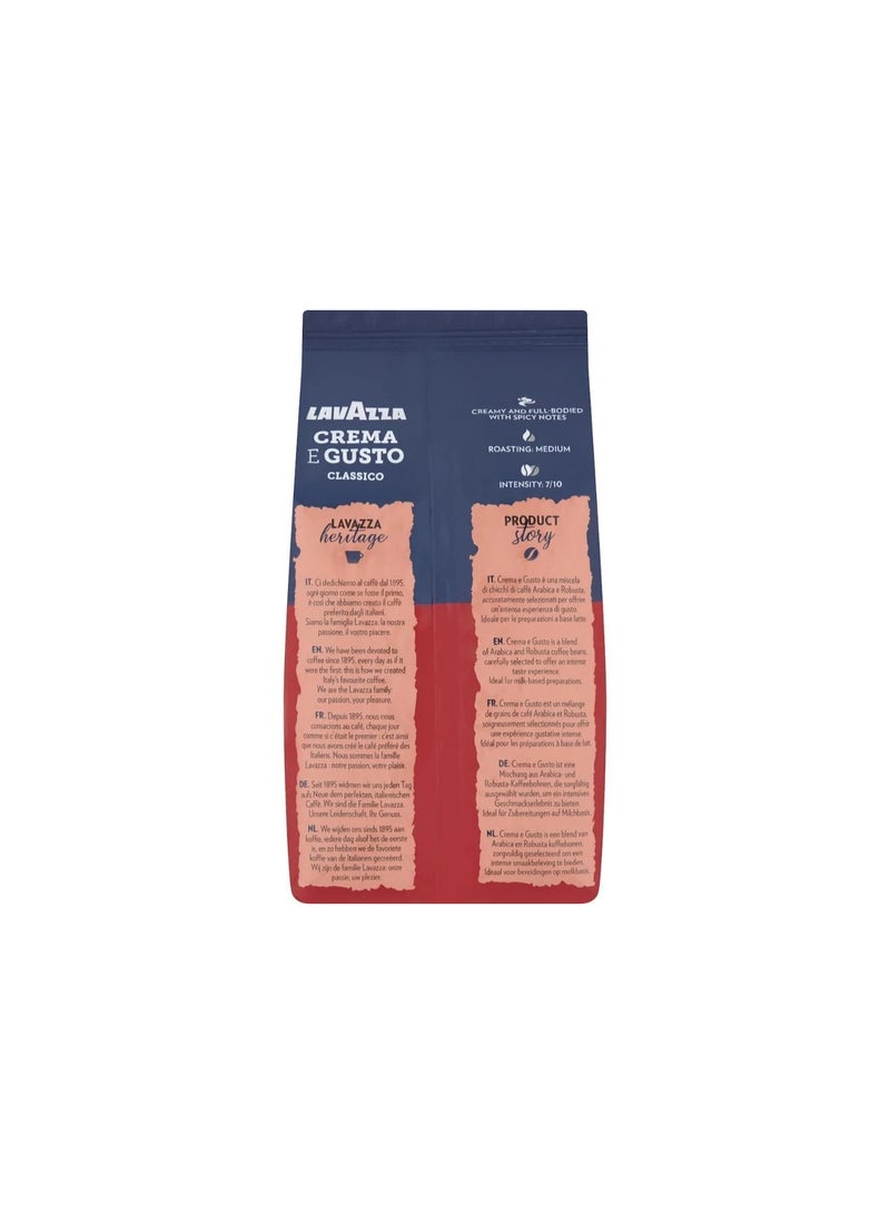 Lavazza Crema E Gusto Classico Coffee Beans 1000g - Image 3