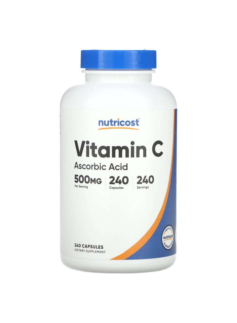 Vitamin C, 500 mg, 240 Capsules
