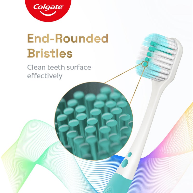 Colgate Toothbrush Total (2pcs) | Ultra Soft brush toothbrush for adults with Total Advanced Health Toothpaste 20g | tooth brush combo pack offer, manual, Multi Color - Image 5