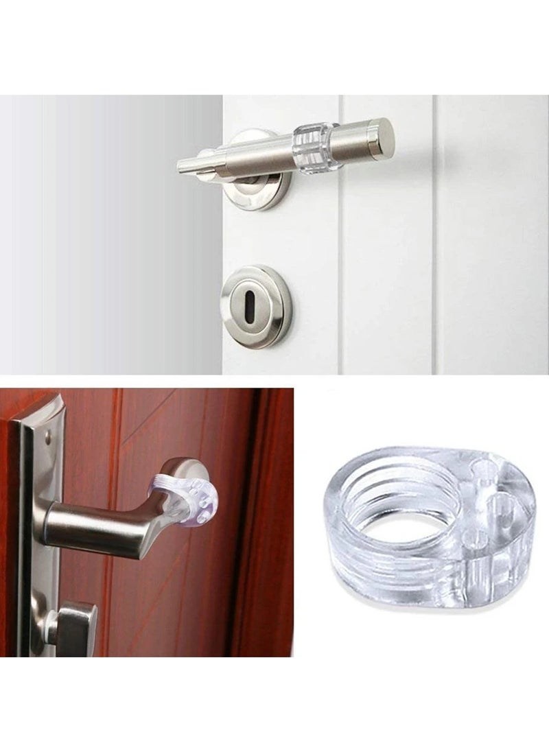 Generic 6PCS Door Handle Bumper, Door Stopper Wall Protector,Silicone Wall Protector, Door Knob Guard for Protecting Wall, Doorknobs, Refrigerator Door, Cabinets(White)  - Image 5