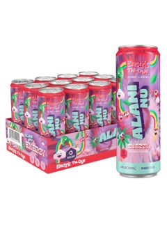 Alani Nu Sugar-Free Energy Drink Pre-Workout Performance Electric Tie Dye (Pack of 12)